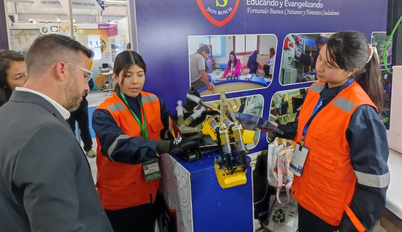 Seis estudiantes de Don Bosco Calama se lucieron como relatores en la Exponor 2024